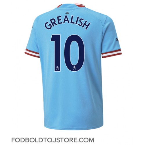 Manchester City Jack Grealish #10 Hjemmebanetrøje 2022-23 Kortærmet